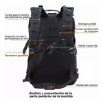 Mochila Táctica Militar 45L Resistente al Agua